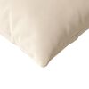 vidaXL Coussins de canapé 2 pcs Beige 120 x 40 cm tissu