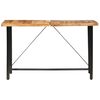 vidaXL Ensemble de bar 9 pcs Bois d'acacia solide et cuir v&eacute;ritable