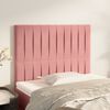 vidaXL Tête de lit Rose 80x5x118/128 cm Velours