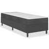 vidaXL Sommier &agrave; lattes de lit Gris fonc&eacute; Tissu 100x200 cm