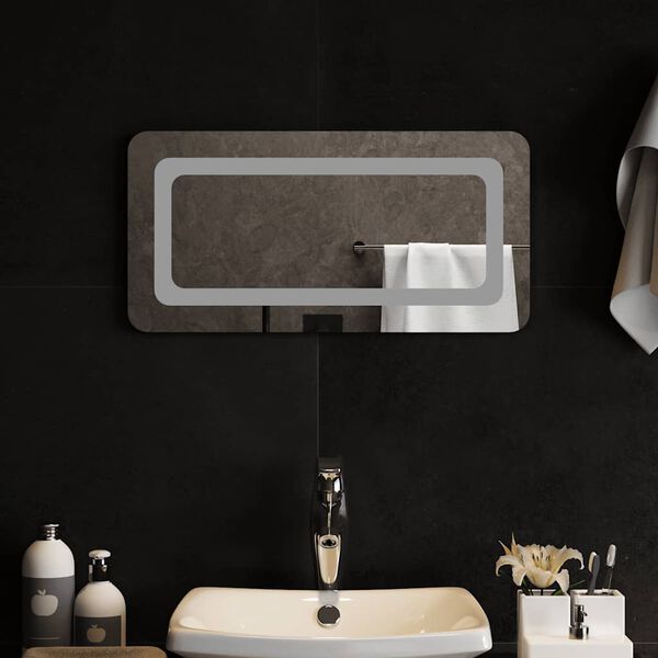 vidaXL Miroir de salle de bain &agrave; LED 60x30 cm