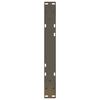 vidaXL Pieds de table basse 2 pi&egrave;ces Acier naturel 60 x (30-31,3) cm Acier