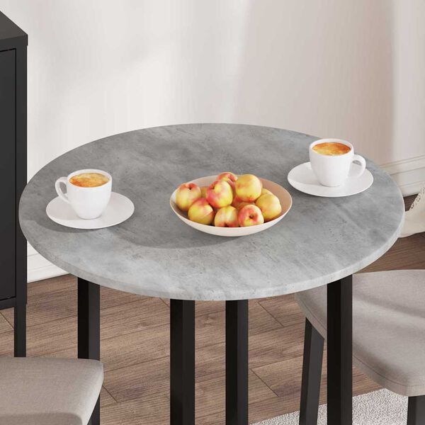 vidaXL Plateau de table Gris b&eacute;ton 70 x 70 x 1,5 cm Bois d'ing&eacute;nierie