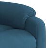vidaXL Fauteuil de massage inclinable Bleu Velours