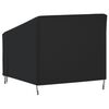 vidaXL Housse de chaise de jardin noir 90x90x50/75 cm oxford 420D
