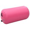 vidaXL Rouleau gonflable de gymnastique avec pompe 120x75 cm PVC Rose