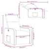 vidaXL Fauteuil inclinable &eacute;lectrique Rouge bordeaux Similicuir