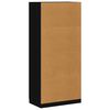 vidaXL Garde-robe Noir 90x52x200 cm Bois d&rsquo;ing&eacute;nierie