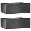 vidaXL Housses de salon de jardin 2 pcs 16 &oelig;illets rectangulaire