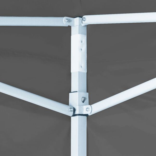 vidaXL Tente de r&eacute;ception pliable avec 4 parois 2x2 m Acier Anthracite