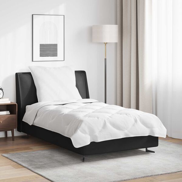 vidaXL Ensemble de Duvet avec oreiller 2 pcs Blanc Microfibre