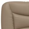 vidaXL Coussin de t&ecirc;te de lit Hvar cappuccino 160 cm similicuir