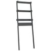 vidaXL &Eacute;tag&egrave;re de toilette Gris 63,5x32x179 cm Bois de pin massif