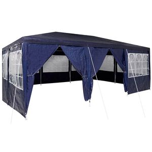 vidaXL Tente de f&ecirc;te 600 x 400 x 266 cm Bleu Poly&eacute;thyl&egrave;ne