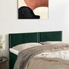 vidaXL T&ecirc;tes de lit 2 pcs Vert fonc&eacute; 72x5x78/88 cm Velours