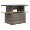vidaXL Ensemble de salle &agrave; manger pour jardin 9 pcs Gris et marron