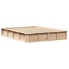 vidaXL Cadre de lit Marron 160 x 200 cm Bois de pin massif