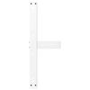 vidaXL Pieds de table basse en T, 2 pi&egrave;ces, blanc, 60 x 25 x (30-31) cm, acier