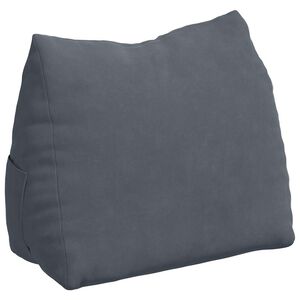 vidaXL Coussin de Dos Gris fonc&eacute; 45 x 20 x 35 cm