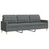 vidaXL Ensemble de canap&eacute;s 3 pcs repose-pied et coussins d&eacute;coratifs