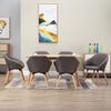 vidaXL Chaises &agrave; manger lot de 6 taupe tissu