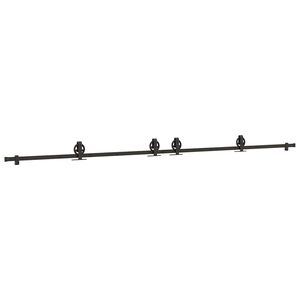 vidaXL Kit de quincaillerie de porte coulissante 366 cm acier noir
