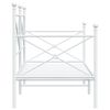 vidaXL Lit de jour sans matelas blanc 75x190 cm acier