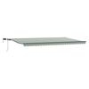 vidaXL Auvent r&eacute;tractable Vert et blanc 600 &times; 300 cm