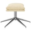 vidaXL Repose-pied Cr&egrave;me 60x60x35 cm Tissu