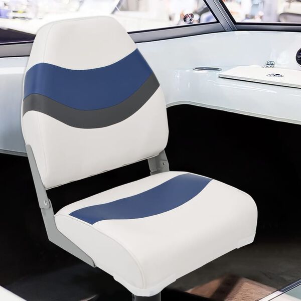vidaXL Ensemble de si&egrave;ges de bateau pliables lot de 4 dossier haut