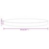 vidaXL Dessus de table rond blanc &Oslash;50x3 cm bois de pin massif