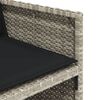 vidaXL Ensemble &agrave; manger de jardin et coussins 13 pcs gris clair rotin