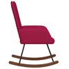 vidaXL Chaise &agrave; bascule Rouge bordeaux Velours