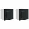 vidaXL Meuble mural PORTO 2 pcs Noir 40 x 31 x 40 cm Bois d'ing&eacute;nierie