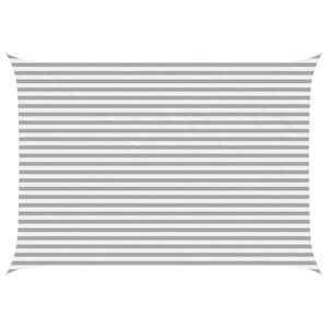 vidaXL Voile d'ombre Gris clair et blanc 5 &times; 3,5 m