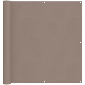 vidaXL &Eacute;cran de balcon Taupe 110 x 500 cm Tissu Oxford