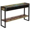 vidaXL Table console Bois de r&eacute;cup&eacute;ration massif 120 x 30 x 76 cm