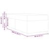 vidaXL Cadre de lit avec matelas Taupe 80 x 200 cm tissu