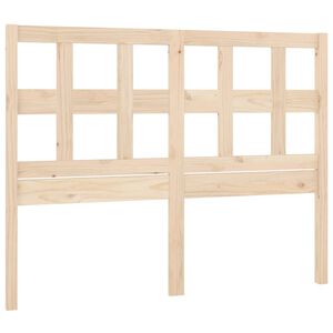 vidaXL T&ecirc;te de lit 125,5x4x100 cm Bois massif de pin