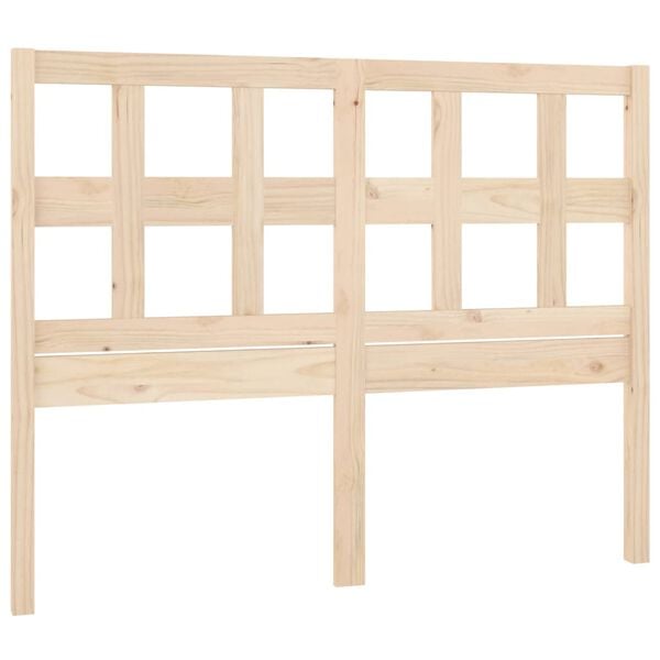 vidaXL T&ecirc;te de lit 125,5x4x100 cm Bois massif de pin