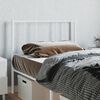 vidaXL T&ecirc;te de lit m&eacute;tal blanc 100 cm