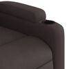 vidaXL Fauteuil inclinable Marron fonc&eacute; Tissu