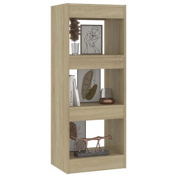 vidaXL Biblioth&egrave;que/s&eacute;parateur de pi&egrave;ce ch&ecirc;ne sonoma bois d'ing&eacute;nierie