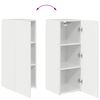 vidaXL Ensemble meuble TV 4 pcs Blanc brillant Bois d'ing&eacute;nierie