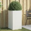vidaXL Jardini&egrave;re blanc 42x38x75 cm acier