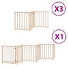 vidaXL Barri&egrave;re pour chien porte pliable 15 panneaux bois de peuplier
