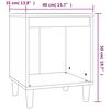 vidaXL Tables de chevet 2 pcs Gris b&eacute;ton 40x35x50 cm