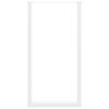 vidaXL Pieds de table de bar en U, 2 pièces, blanc, 60 x (110-111) cm, acier