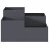 vidaXL Cache-pot de jardin Anthracite 80 x 80 x 48 cm Acier