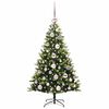 vidaXL Arbre de No&euml;l artificiel &agrave; charni&egrave;res 150 LED Vert 120 cm